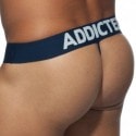 Addicted 3-Pack Mesh Thongs with Push Up - Black - Navy - White