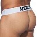 Addicted 3-Pack Mesh Thongs with Push Up - Black - Navy - White