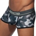 Addicted 3-Pack Camo Mesh Push Up Trunks - Khaki - Grey - Blue