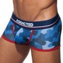 Addicted 3-Pack Camo Mesh Push Up Trunks - Khaki - Grey - Blue