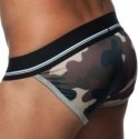 Addicted 3-Pack Camo Mesh Push Up Bikini Briefs - Khaki - Grey - Blue