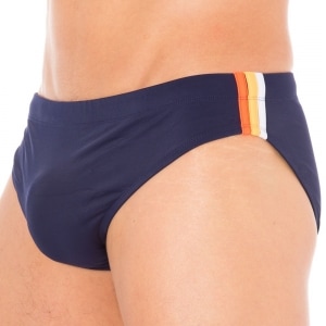 SLIP DE BAIN LYCRA RAINBOW MARINE - SUNDEK