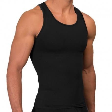 Emporio Armani 2-Pack Pure Cotton Tank Tops - Black | INDERWEAR