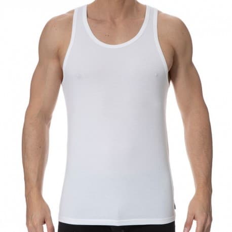 calvin klein slim fit white tee