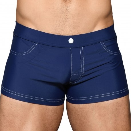 Men's Mid-Thigh Square-Cut Swim Trunks, Swimwear | INDERWEAR