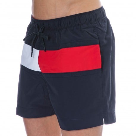 tommy hilfiger flag leg swim shorts