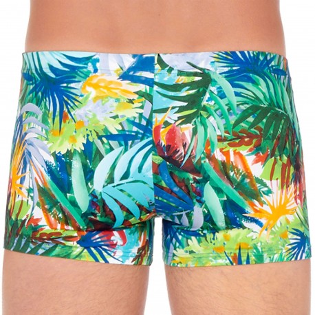 Men's Mid-Thigh Square-Cut Swim Trunks, Swimwear | INDERWEAR