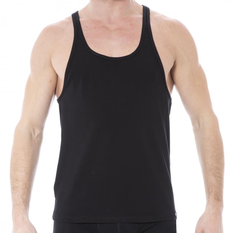 Doreanse Essential Cotton Tank Top - Black | INDERWEAR