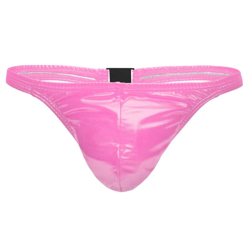 Modus Vivendi Viral Vinyl Thong - Neon Pink | INDERWEAR