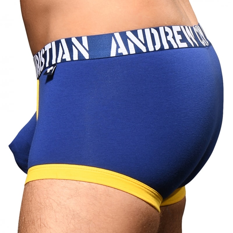 Andrew Christian Almost Naked Fly Tagless Trunks Navy INDERWEAR