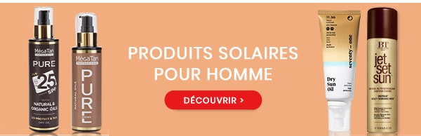 Produits solaires pour homme